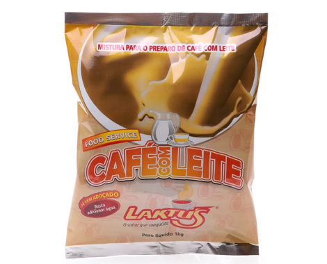 Café com leite pronto Laktus pacote com 1 kg