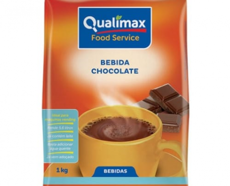 Chocolate qualimax pacote de 1 kg linha Vending